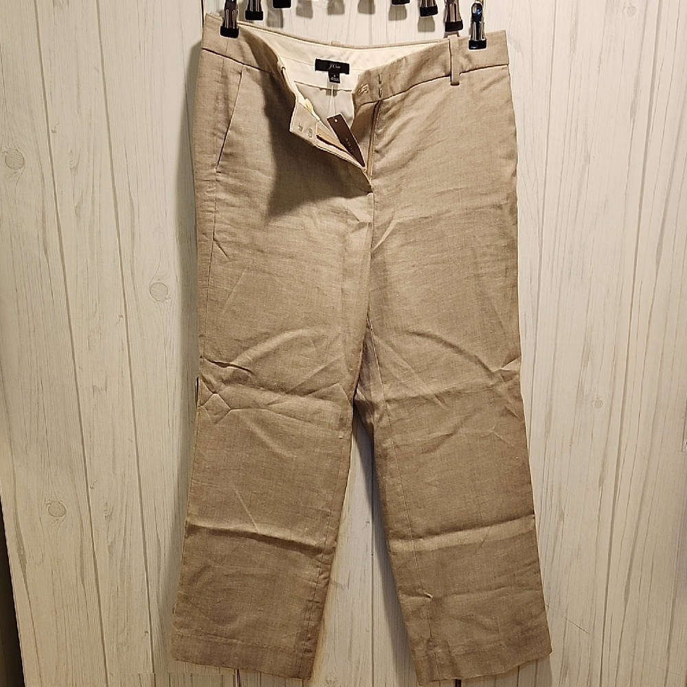 J. Crew Women's Tan Boot Cut Pants